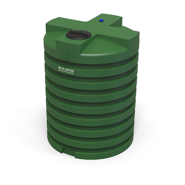 BUFFERTANK / OPSLAGTANK GROEN 6000L ROND DRINKWATERTANK